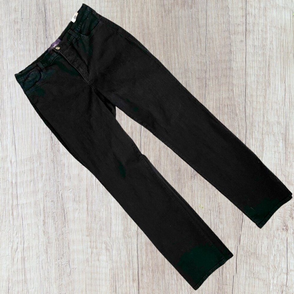 NYDJ Not Your Daughter's Jeans Black Stretch Denim Pants 12